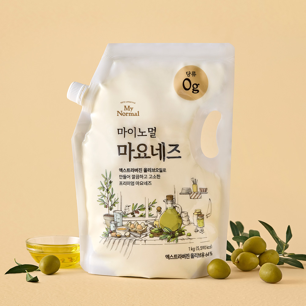 마이노멀 엑스트라버진 올리브오일 마요네즈 1kg, 1개 - 메인 이미지