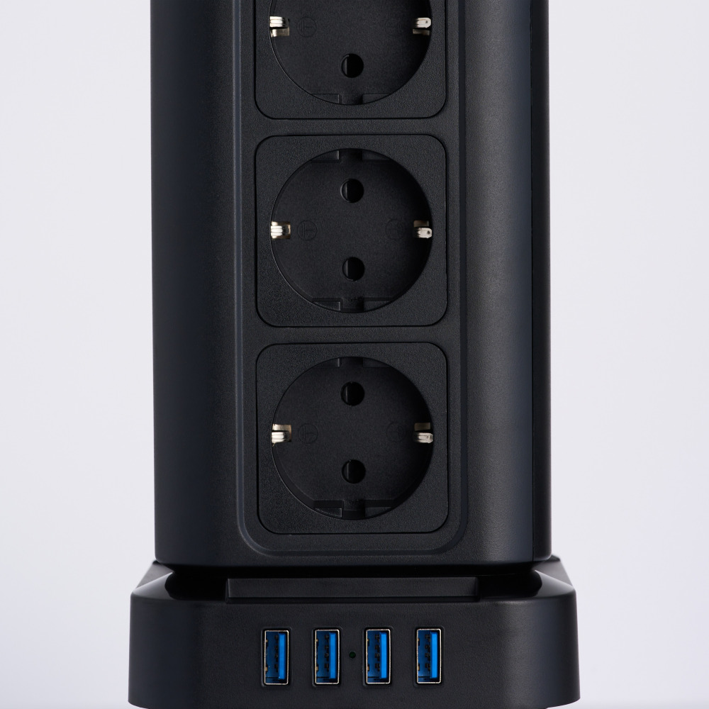 텔로 usb 충전 16구(콘센트12구+usb포트4구) 수직 타워형 고용량 멀티탭 콘센트 - 상세 이미지 5