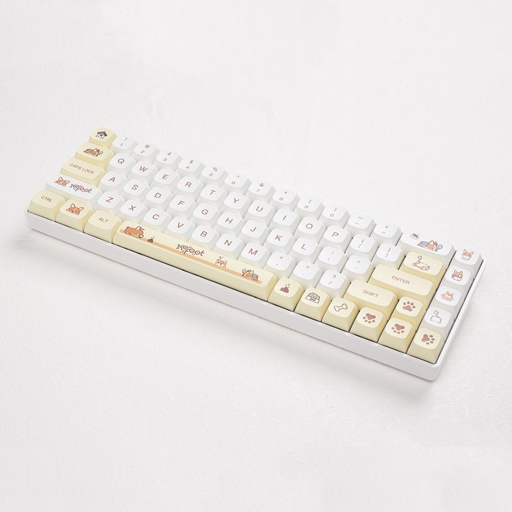 웰시코기 키캡 영문 키보드 자판 강아지 동물 키캡 XDA PBT 염료승화 기계식 134키 - 상세 이미지 2