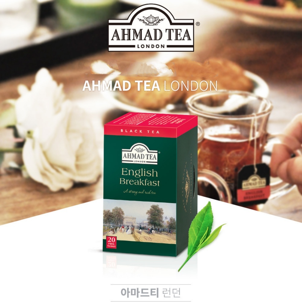잉글리쉬블랙퍼스트티 밀크티 티백 홍차 20개 고급 진한 tea 잉글리시브랙퍼스트 차 - 메인 이미지