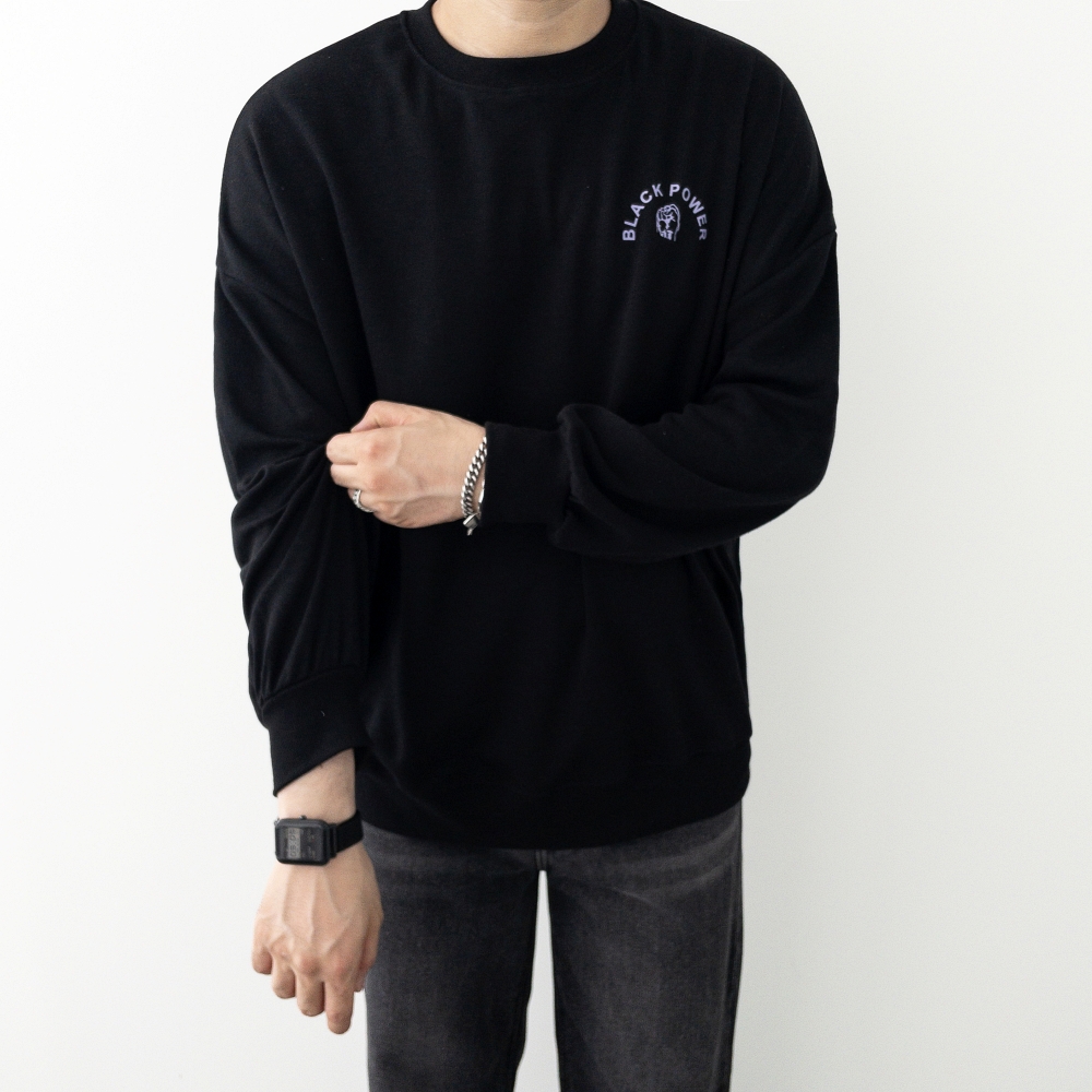 남자가을티셔츠 남자맨투맨 오버핏맨투맨 이미지 3