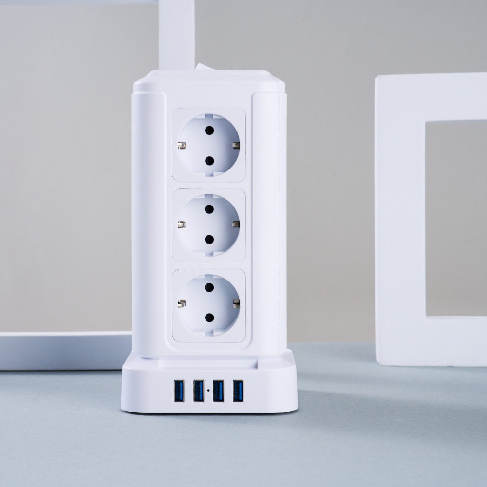텔로 usb 충전 16구(콘센트12구+usb포트4구) 수직 타워형 고용량 멀티탭 콘센트 - 상세 이미지 4