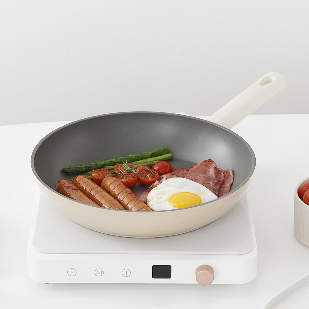 코지 크림 IH 풀 인덕션 후라이팬 궁중팬 24cm - 상세 이미지 2