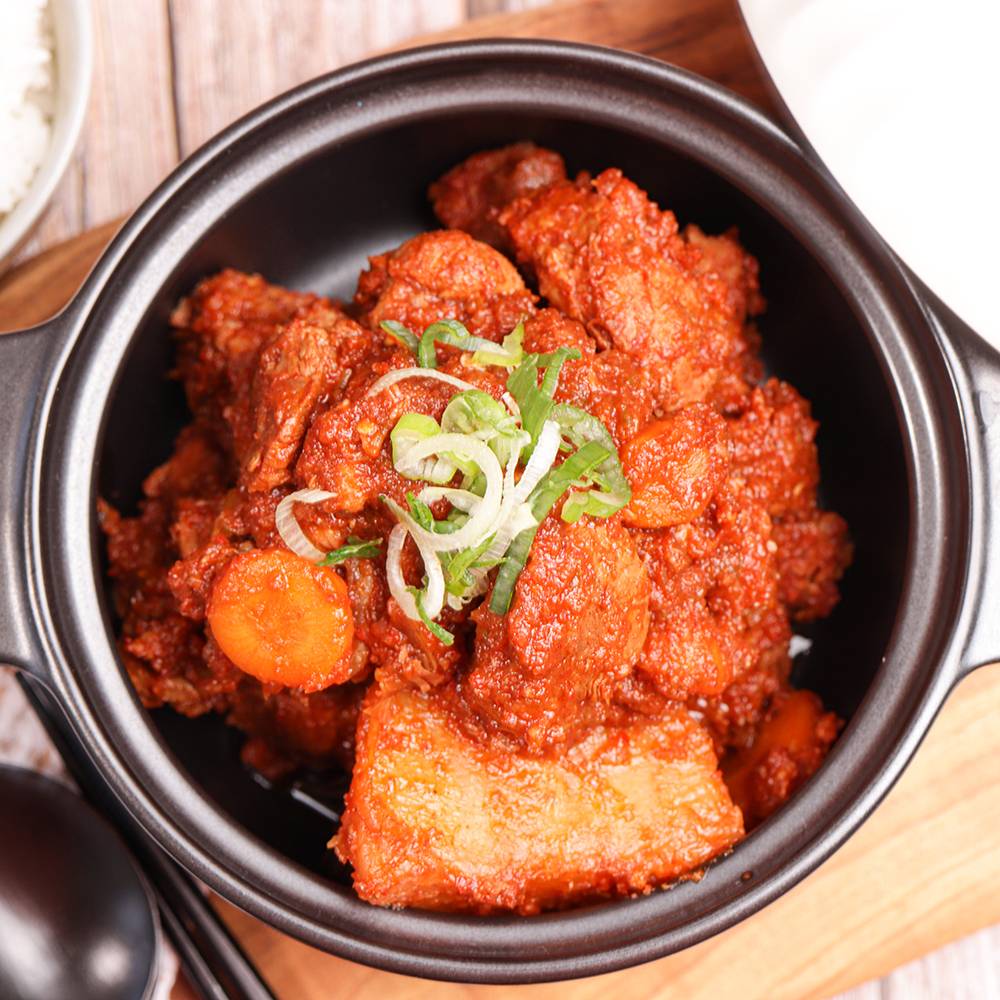 말바우시장 선김치 한돈 순살 아롱사태 갈비찜 800g 이미지 6