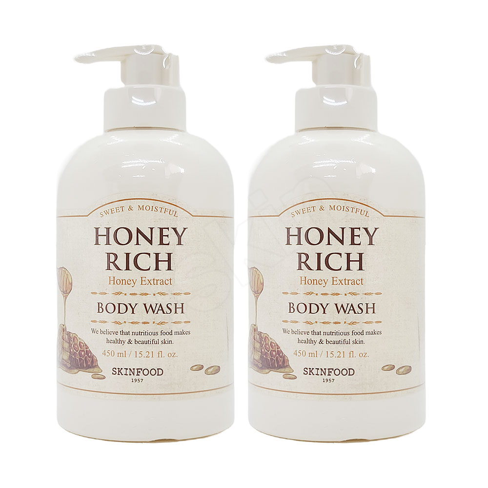 1+1 스킨푸드 허니 리치 바디 워시450ml : 주식회사 아이스킨