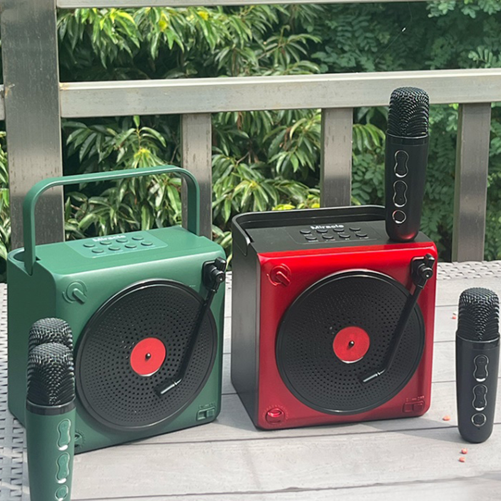 가정용 노래방 기계 노래 반주기 코인 노래방부스 레트로 블루투스 - 상품 이미지