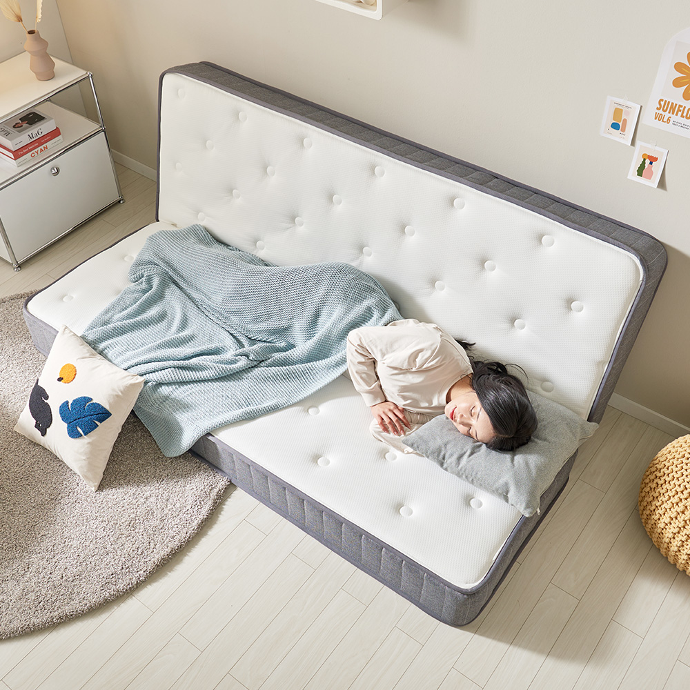 서광퍼니처 나스 2단 접이식 바닥 1인 침대 싱글 매트리스 SS