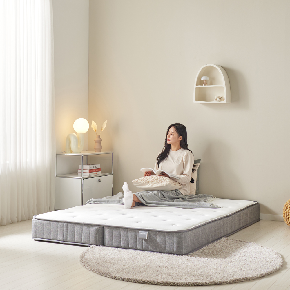 서광퍼니처 나스 2단 접이식 바닥 1인 침대 싱글 매트리스 SS