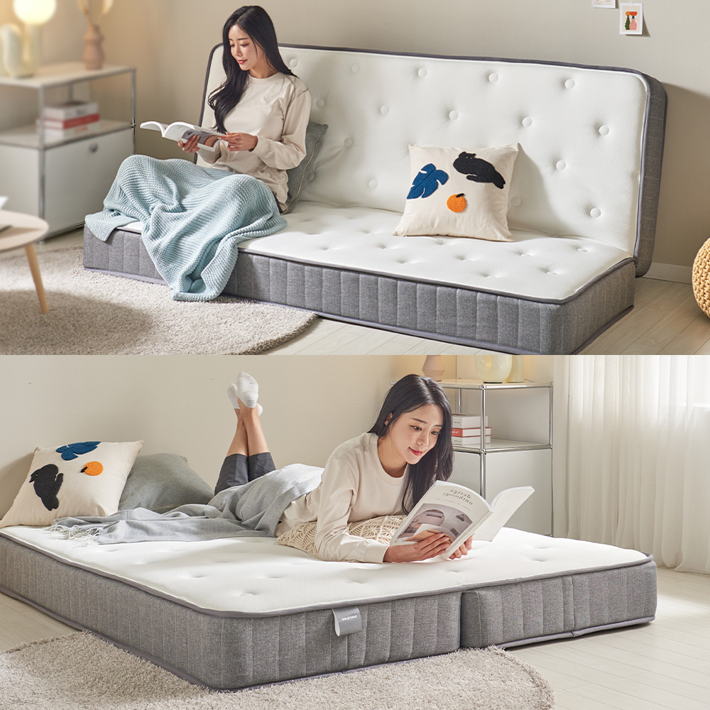 서광퍼니처 나스 2단 접이식 바닥 1인 침대 싱글 매트리스 SS