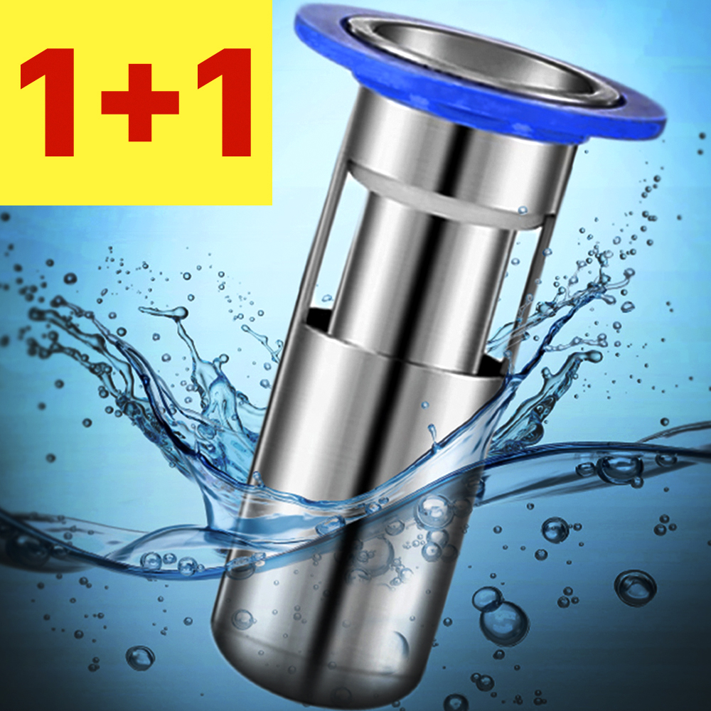 [100%스틸] 배수구 하수구 트랩 화장실 냄새 제거 차단 트랩