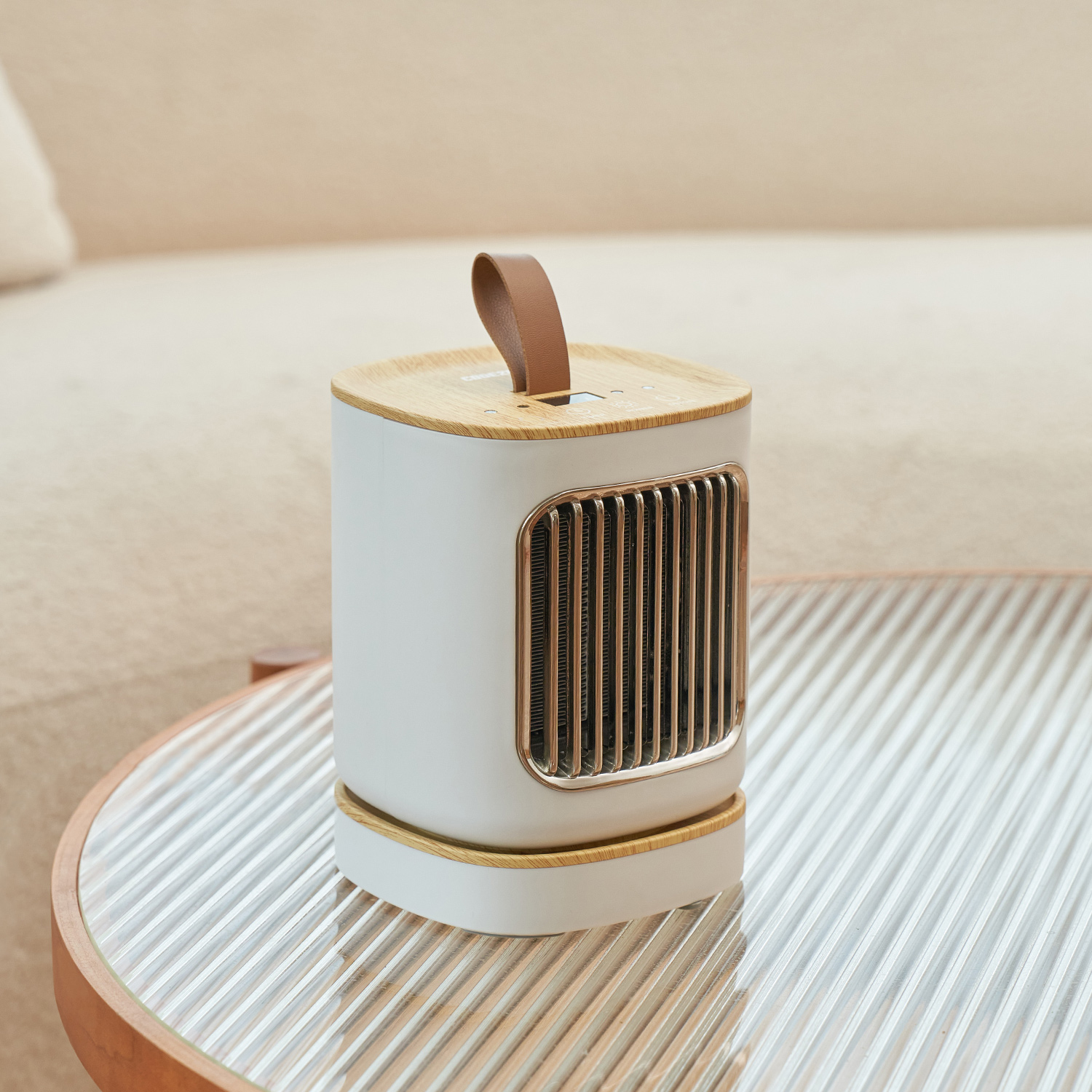 코드26 캠핑 사무실 미니 전기 온풍기 히터 발난로 팬히터 PTCF-2-A1000WO