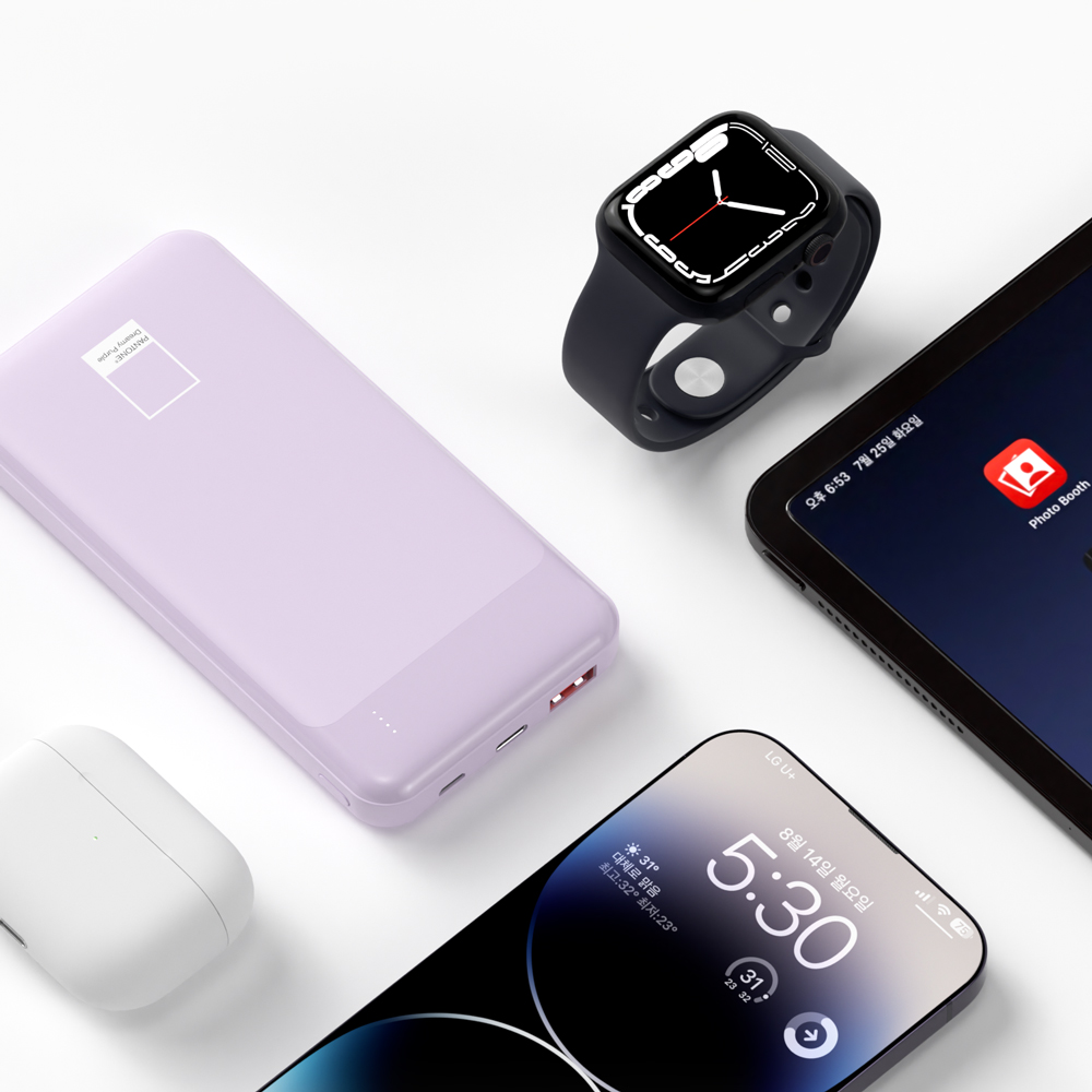 이어맥 팬톤 슬림 고속 충전 보조배터리 10000mAh PTPB-04 이미지 6