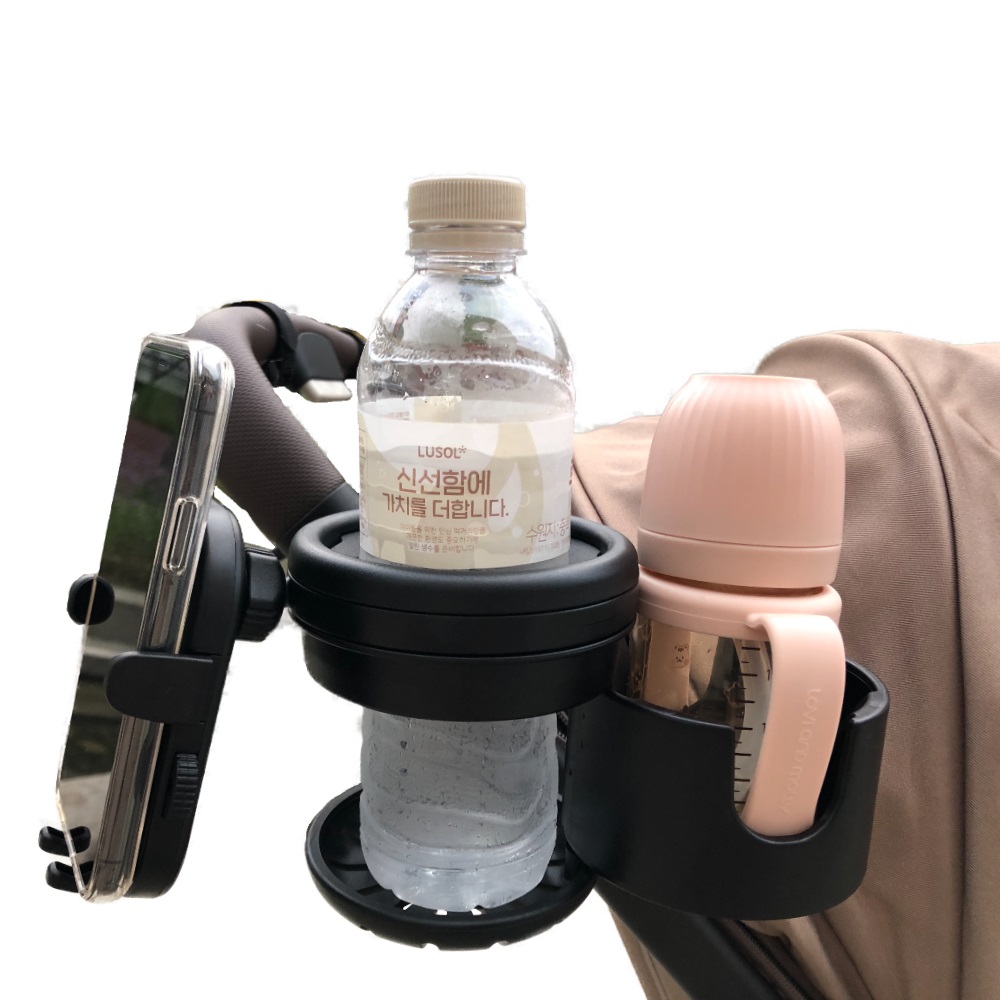 유모차 컵홀더 3in1 2구 부가부 요요 줄즈 리안 오이스터 호환 핸드폰 거치대 걸이 포함