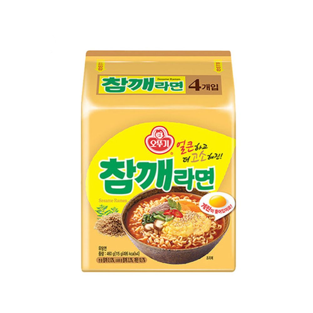 참깨라면 멀티팩 (115gx4입) 8개(1박스) : 굿 띵 샵