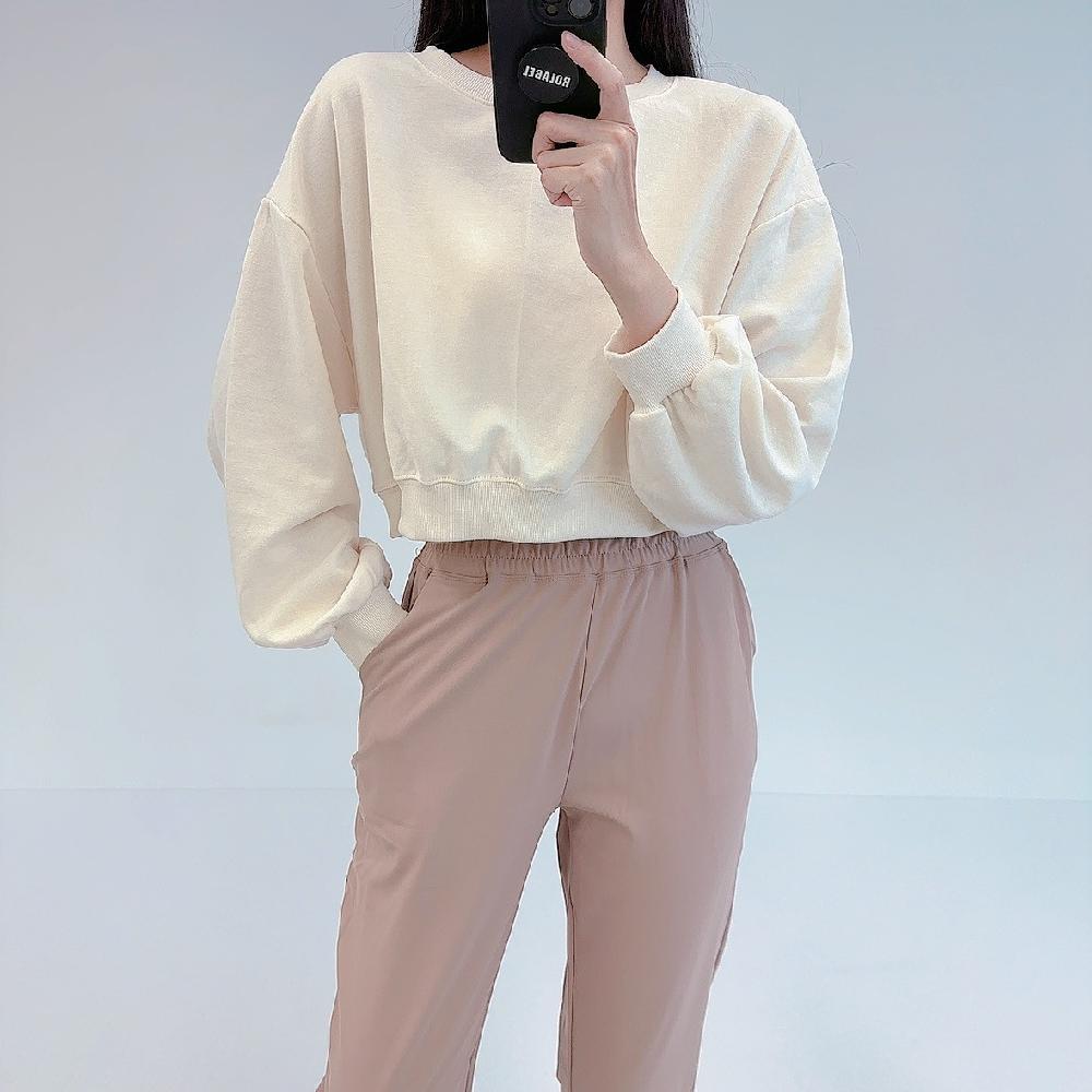 로라벨 브링 필라테스복 여성 요가복 필라테스 요가 상의 옷 커버업 긴팔 크롭 애슬레저 탑 - 상세 이미지 2