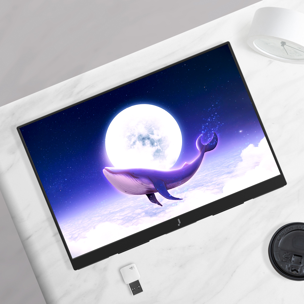 포터블 모니터 주연테크 모니터 캐리뷰 V18QP 18인치 휴대용 모니터 IPS HDR 모니터