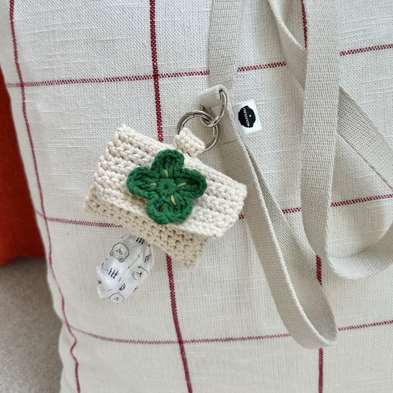 풉백파우치 강아지풉백 배변봉투 똥츄 케이스 홀더 핸드메이드 브로치세트