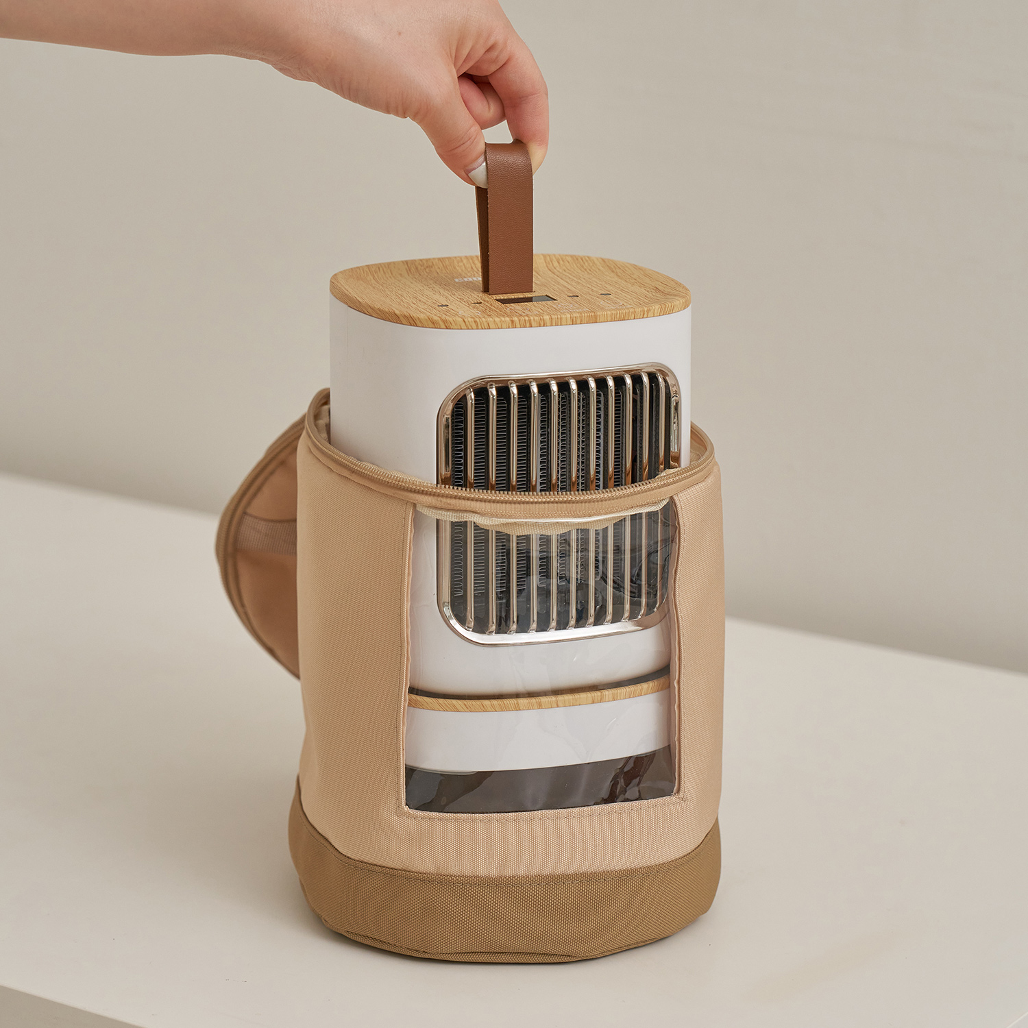 코드26 캠핑 사무실 미니 전기 온풍기 히터 발난로 팬히터 PTCF-2-A1000WO