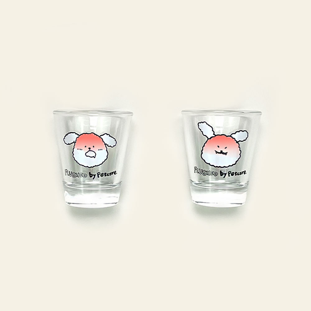 펫케어 강아지 캐릭터 변온 소주잔 변색 술잔 집들이선물 1P