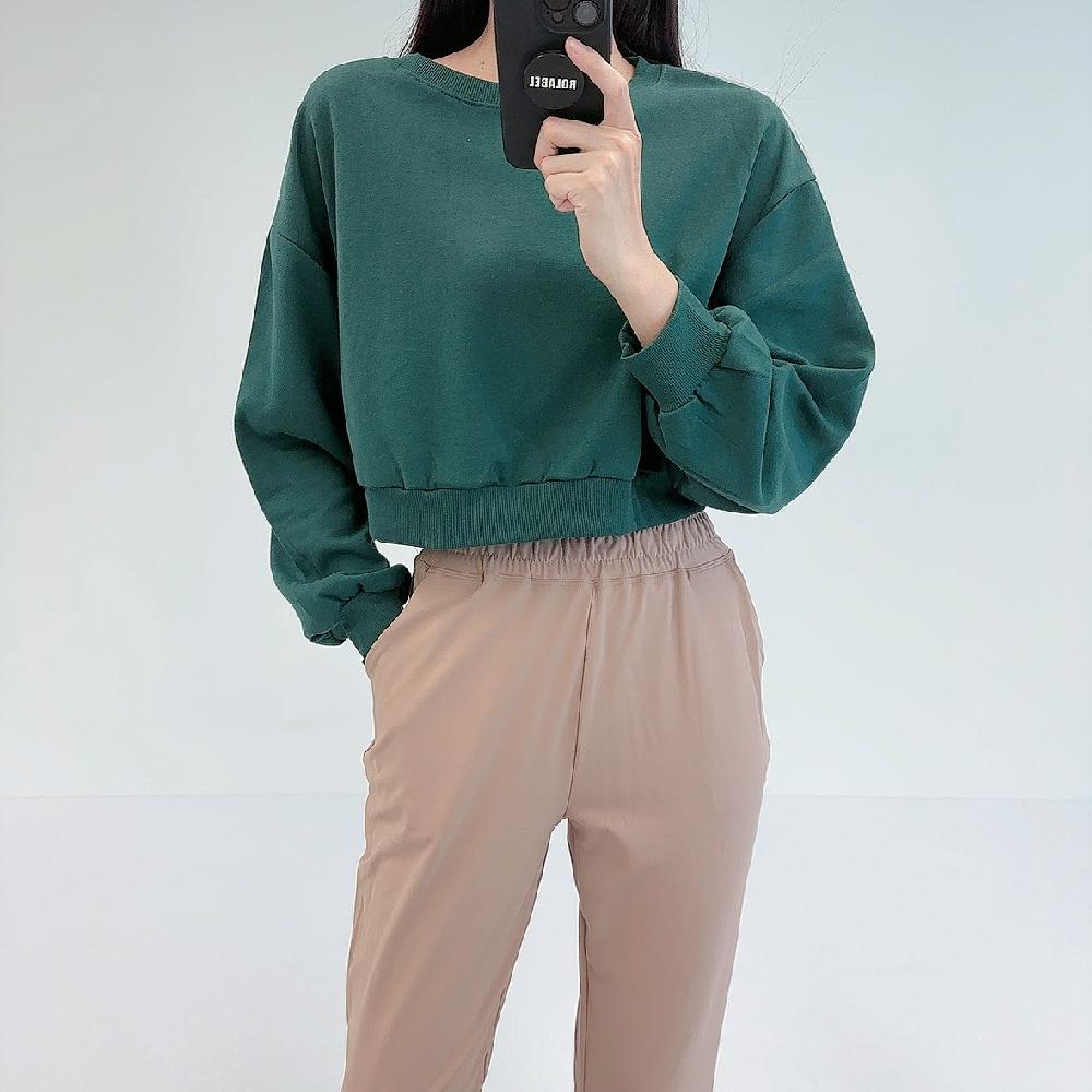 로라벨 브링 필라테스복 여성 요가복 필라테스 요가 상의 옷 커버업 긴팔 크롭 애슬레저 탑 - 상세 이미지 4