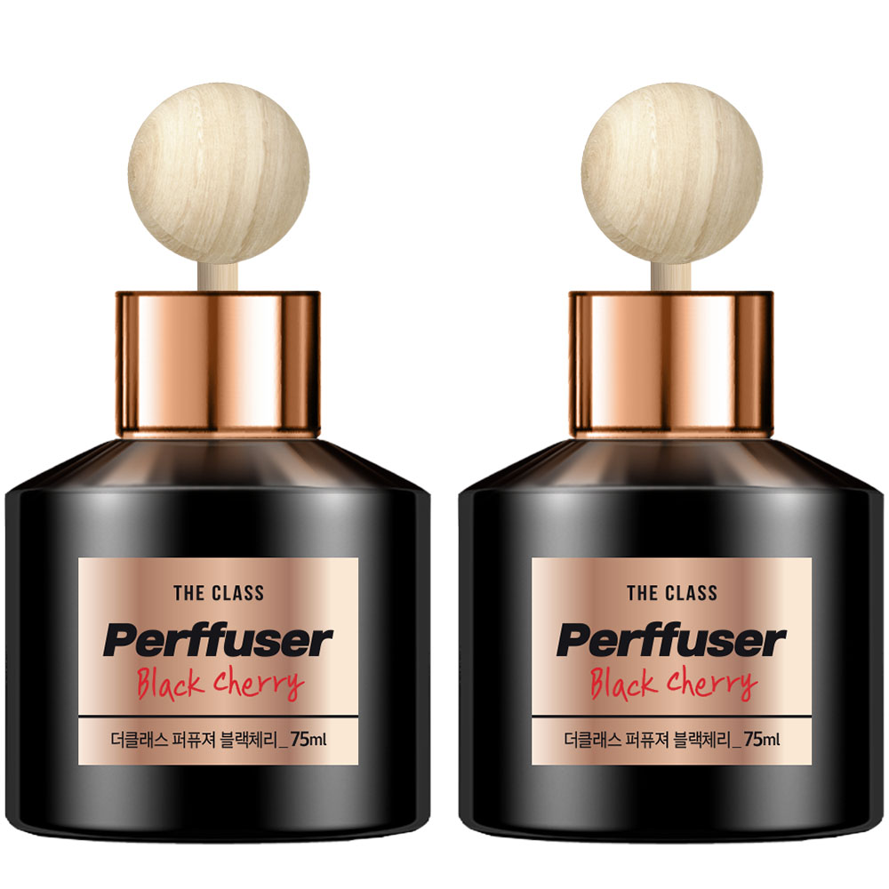1+1 더클래스 차량용 방향제 퍼퓨저 75ml 블랙체리 고급 자동차 차량 명품 디퓨저