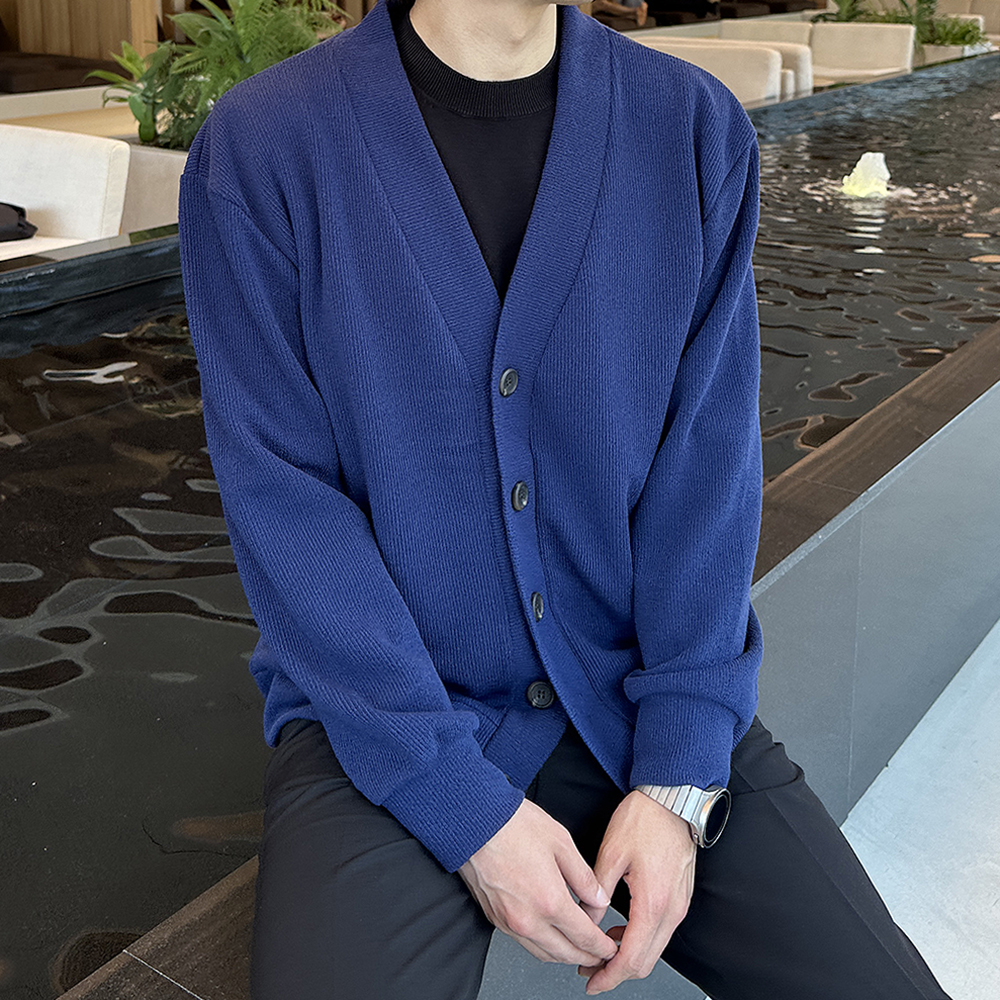 남자가디건 빅사이즈 오버핏 커플 남자니트가디건