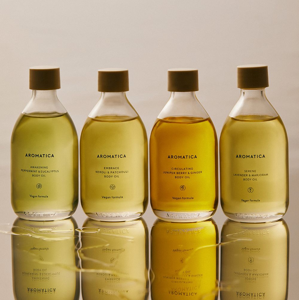 아로마티카 서렌 바디오일 라벤더&마조람 100ml  바디케어 고보습 마사지오일