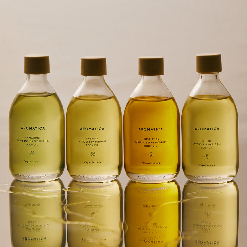 아로마티카 서렌 바디오일 라벤더&마조람 100ml 바디케어 고보습 마사지오일 사진 2