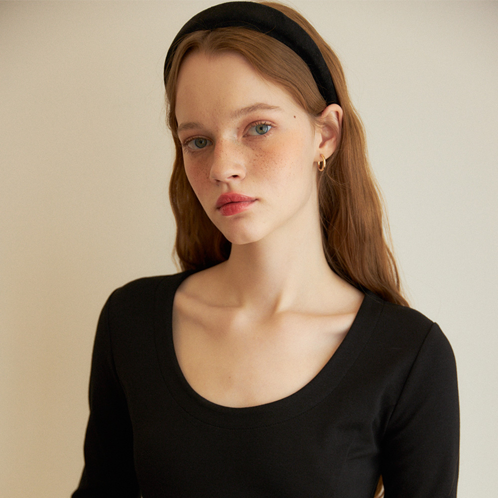 [살롱드욘] Basic Ballet Core Dress Black : 디그램