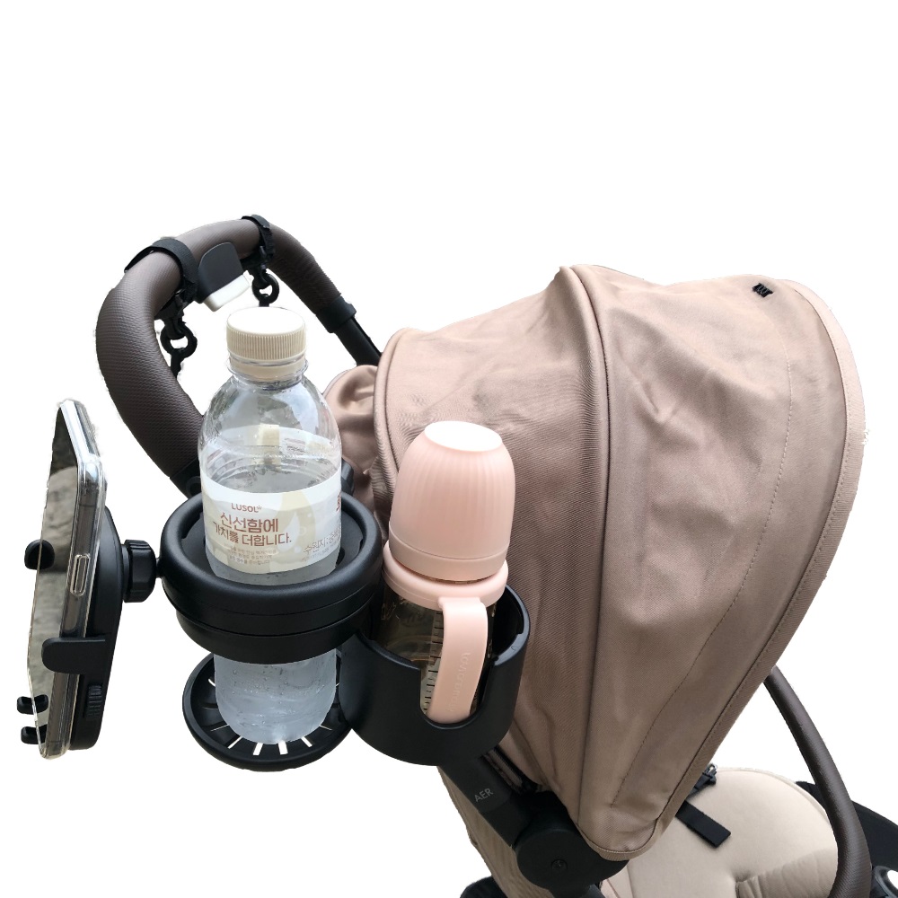 유모차 컵홀더 3in1 2구 부가부 요요 줄즈 리안 오이스터 호환 핸드폰 거치대 걸이 포함