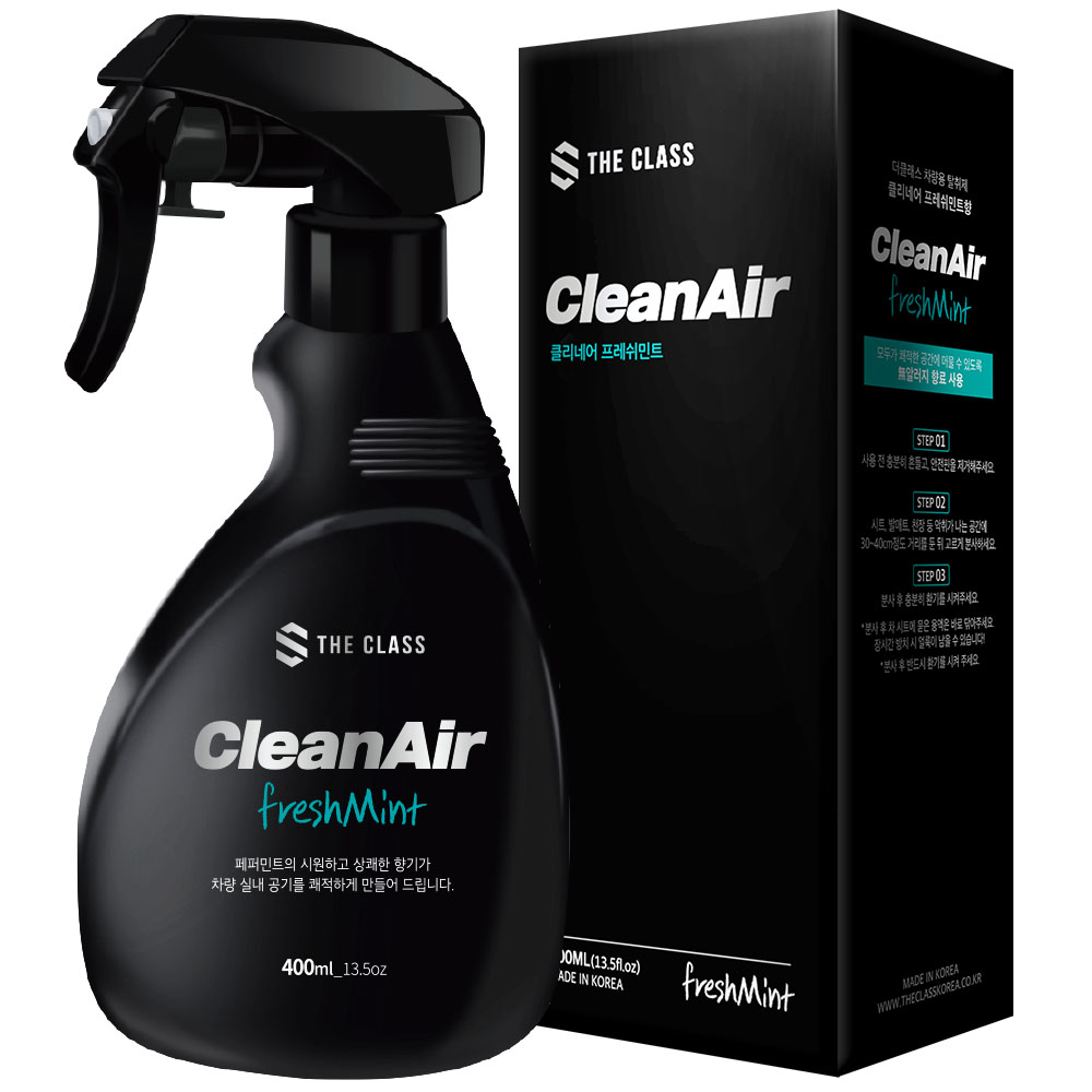 더클래스 클리네어 차량용 탈취제 400ml 프레쉬민트