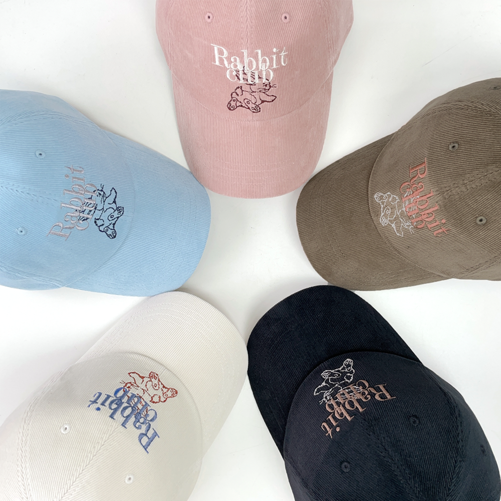 Rabbit club 겨울 코듀로이 골덴 볼캡 - 상세 이미지 3