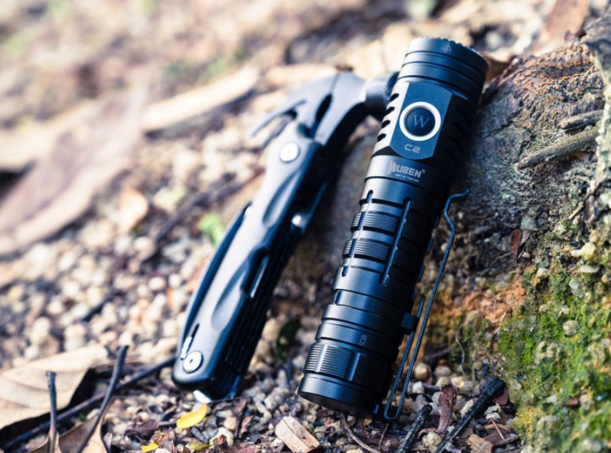 우벤 C2 LED 손전등 소형 군인 군용 전술 경호원 캠핑 순찰 낚시 소방관 후레쉬 랜턴