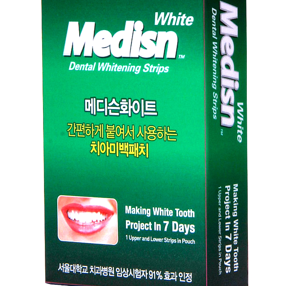 뉴 메디슨 화이트 셀프 치아미백 7일분 14패치 - 상품 이미지