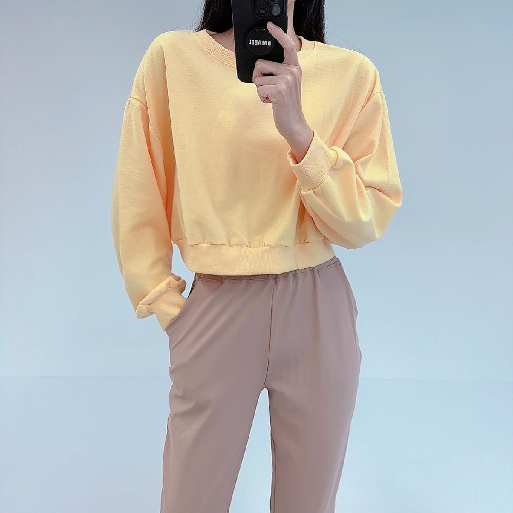 로라벨 브링 필라테스복 여성 요가복 필라테스 요가 상의 옷 커버업 긴팔 크롭 애슬레저 탑 - 상세 이미지 3