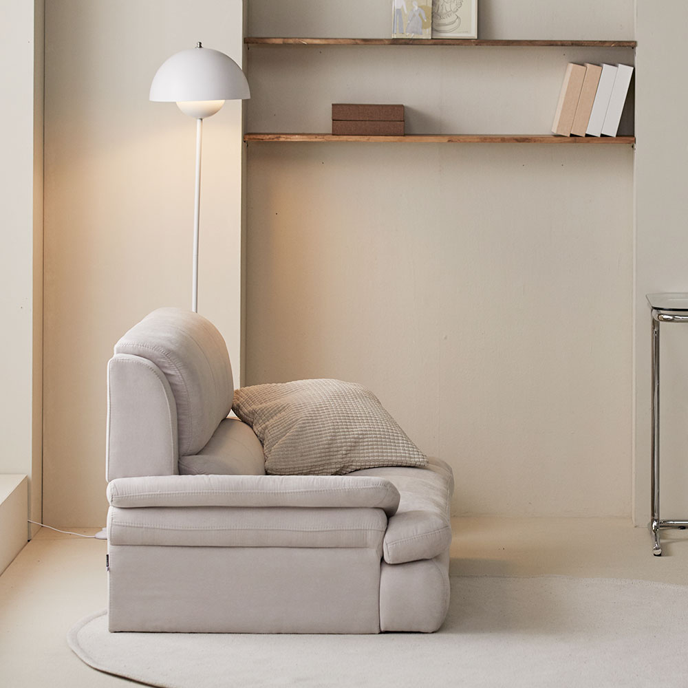 장인가구 콤마 기능성 아쿠아 2인 패브릭 소파 스툴포함