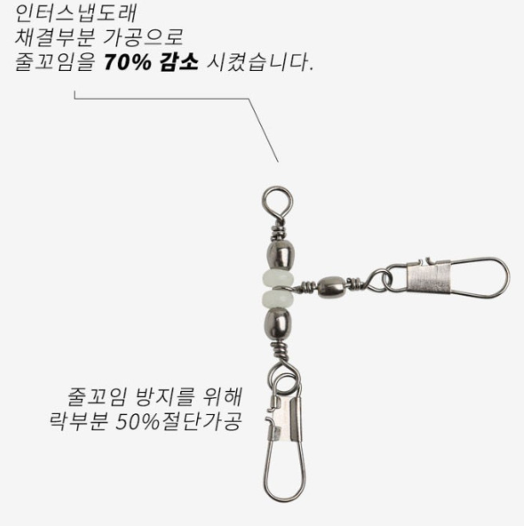 키우라 콤비T형 삼각도래 덕용 실속형 쭈꾸미 갑오징어 바다선상 채비 K-172 - 상세 이미지 3