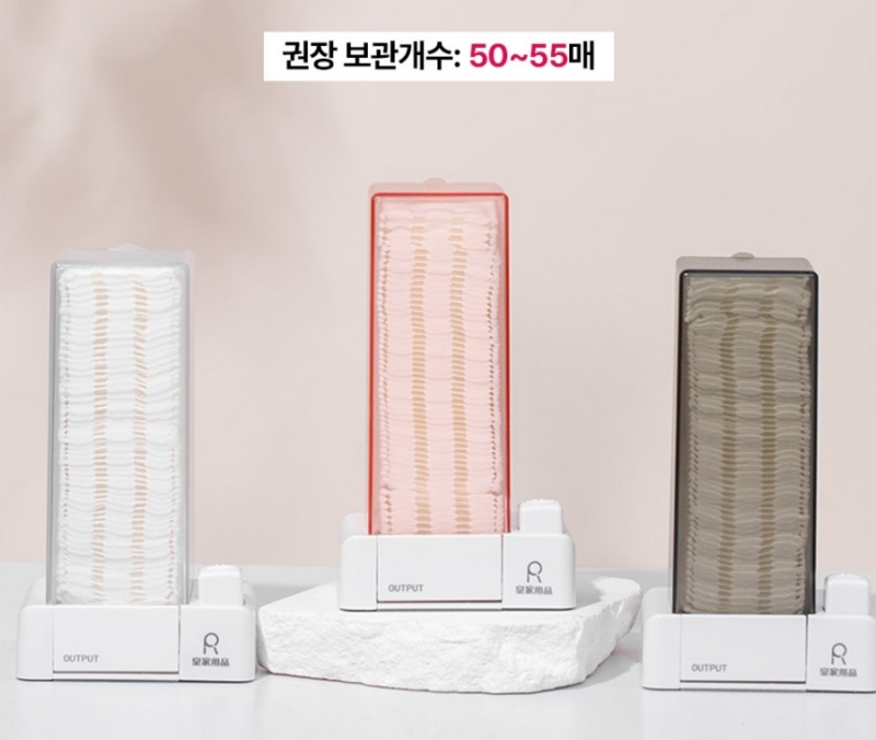 화장솜 케이스 정리함 원터치 화장솜 디스펜서 - 상세 이미지 4