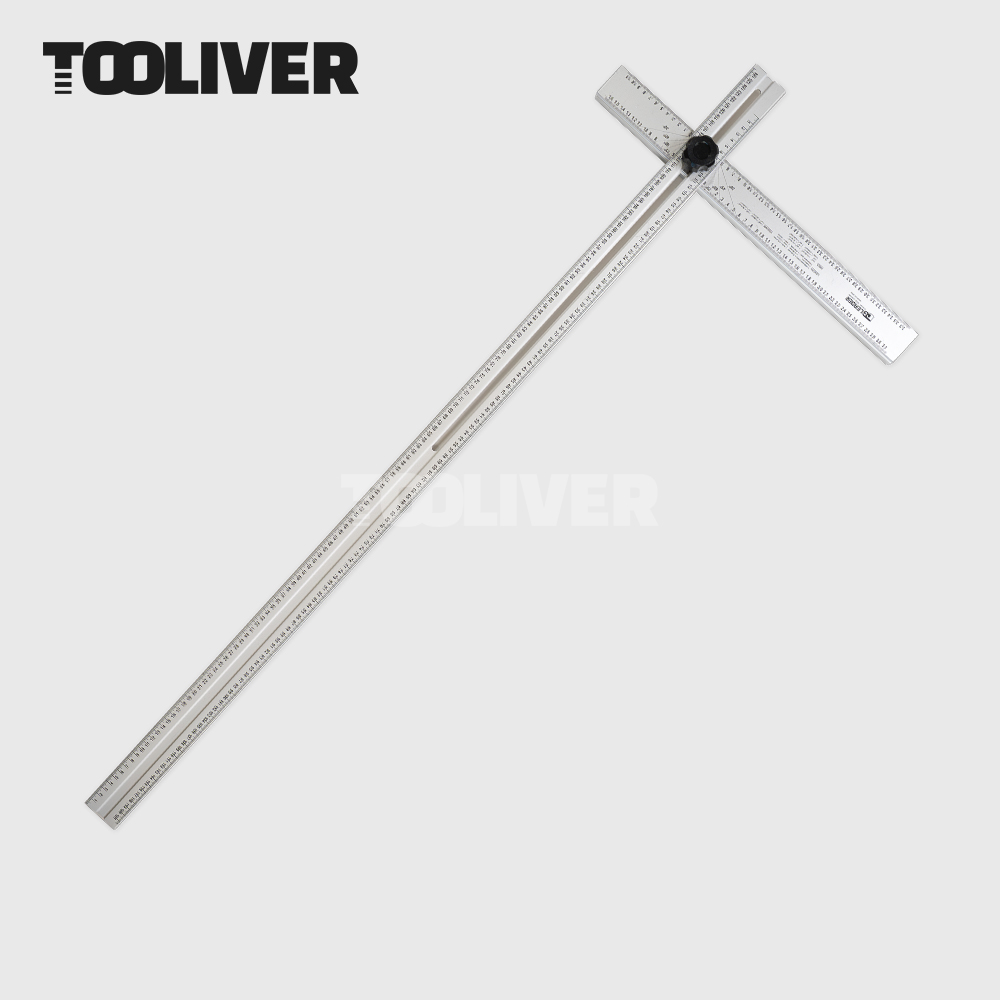 툴리버 T자 티자 각도조절 알루미늄 타일 건축 설계 작업용자 120cm 비대칭형 - 상세 이미지 3