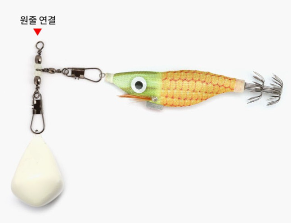 키우라 콤비T형 삼각도래 덕용 실속형 쭈꾸미 갑오징어 바다선상 채비 K-172 - 상세 이미지 4