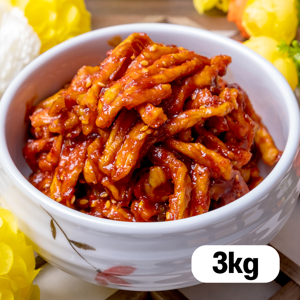 참가득 꼬들한 무말랭이 무침 3kg, 1개 - 메인 이미지