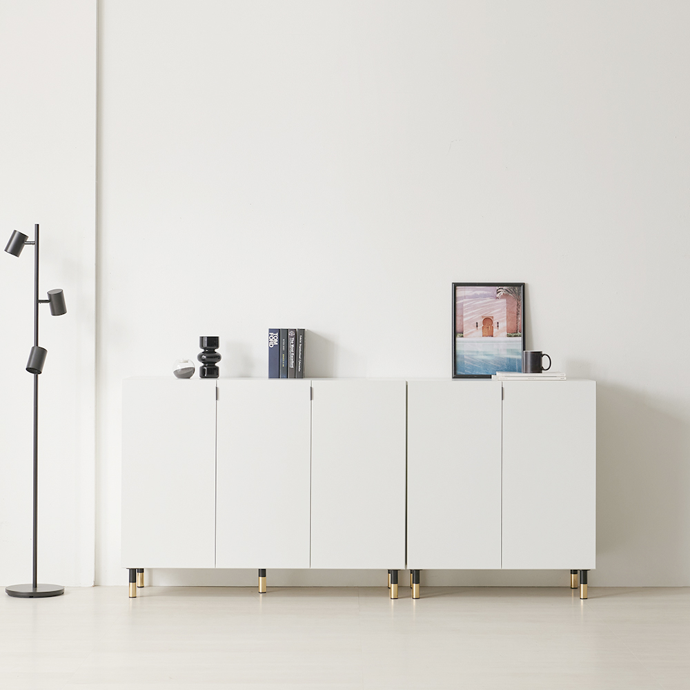 홈카페수납장 하부장 정수기받침대 주방장 주방하부장800 2단 화이트 홈카페장