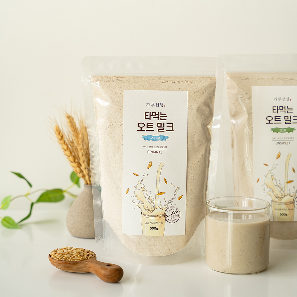 가루선생 타먹는 오트밀크 오리지널 500g 귀리우유 오트 오트밀 우유 이미지 8