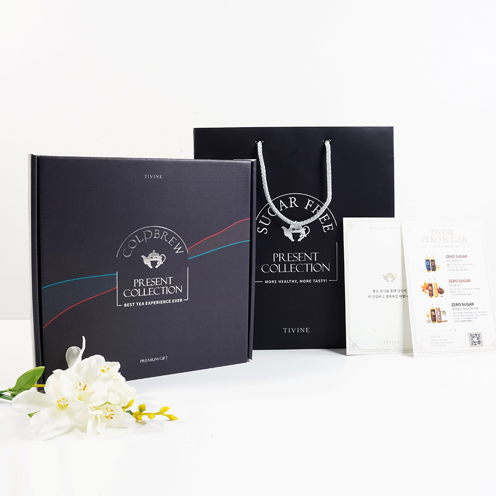 티바인 저당 얼그레이 모히또 하이볼 시럽 추석 명절 선물세트 400g 3병 선택 - 상세 이미지 2