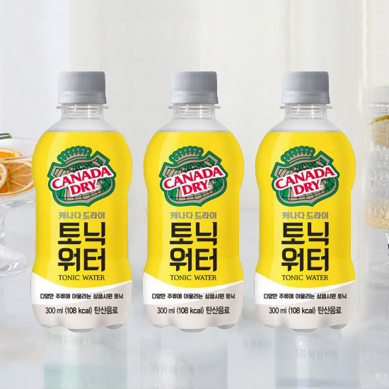 캐나다드라이 토닉워터 300ml x 24페트 하이볼 칵테일 - 상품 이미지
