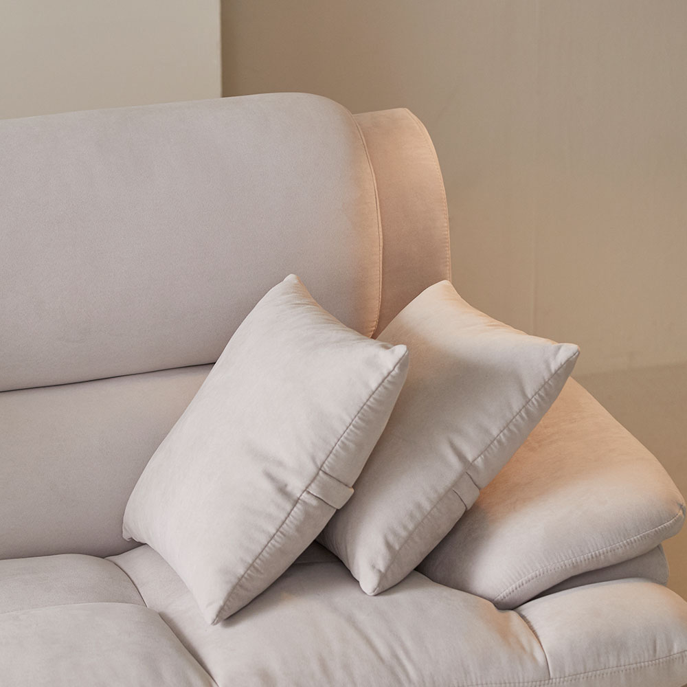 장인가구 콤마 기능성 아쿠아 2인 패브릭 소파 스툴포함