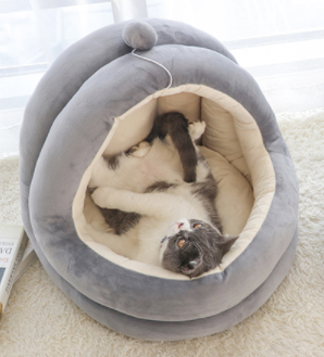 퍼플펫 고양이 숨숨집 강아지 하우스 텐트 애견 집 베어하우스 중형