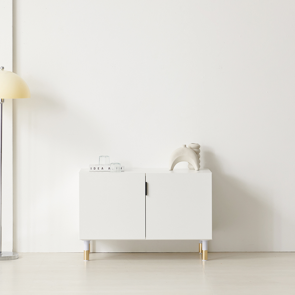 홈카페수납장 하부장 정수기받침대 주방장 주방하부장800 2단 화이트 홈카페장