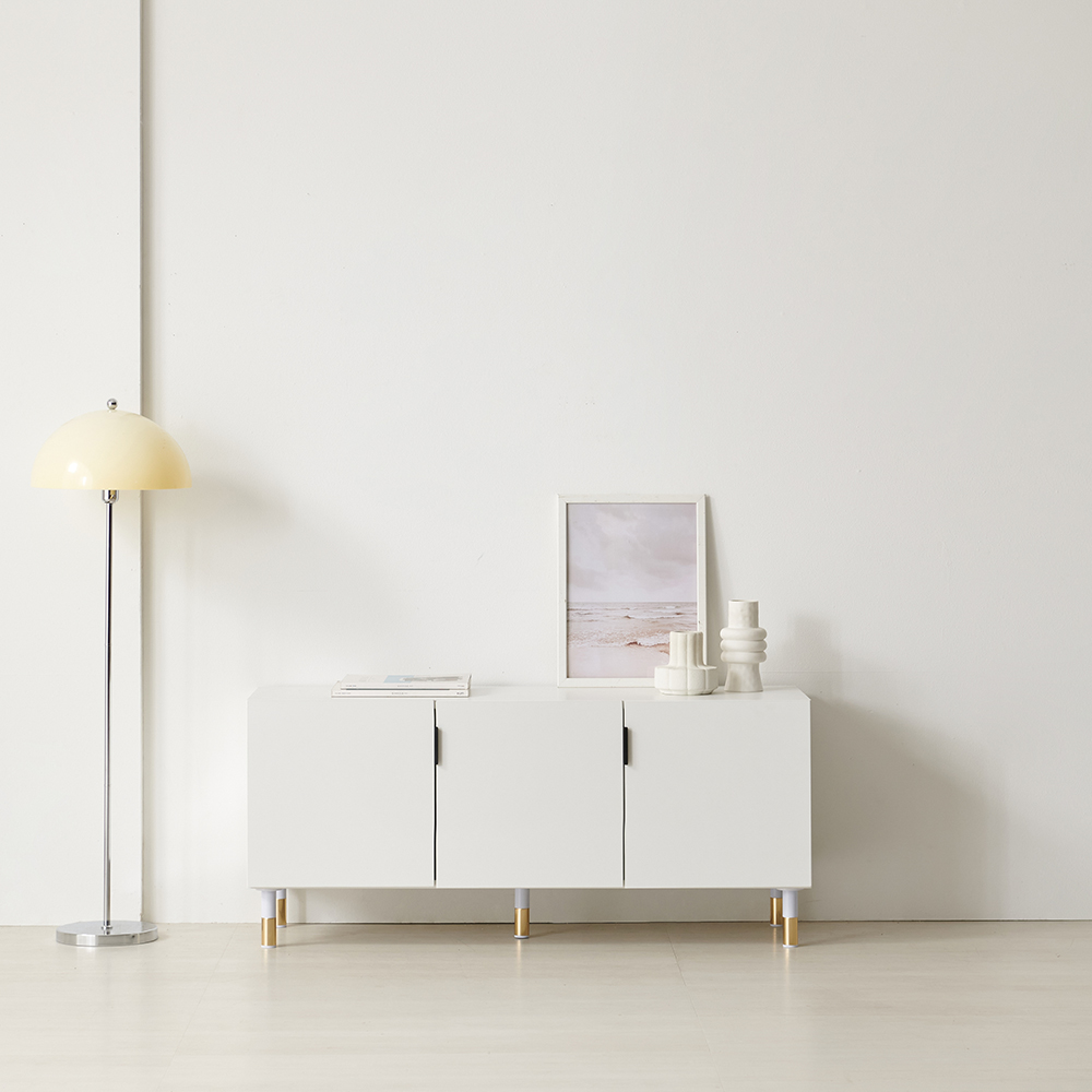 홈카페수납장 하부장 정수기받침대 주방장 주방하부장800 2단 화이트 홈카페장