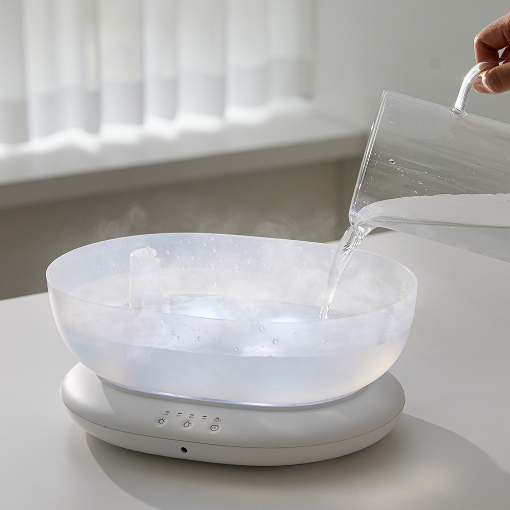 오아 IoT플러스 무드등 미니 가습기 통세척 무드 초음파 소형 원룸 신생아 세척편한 안방